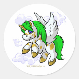 Island Uni dichtbij Mystery Island Ronde Sticker