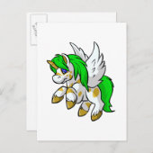 Island Uni vliegt over Mystery Island Briefkaart (Voorkant / Achterkant)