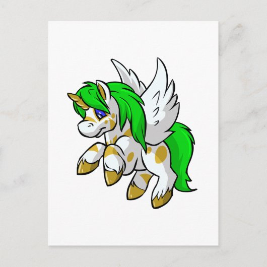 Island Uni vliegt over Mystery Island Briefkaart (Voorkant)