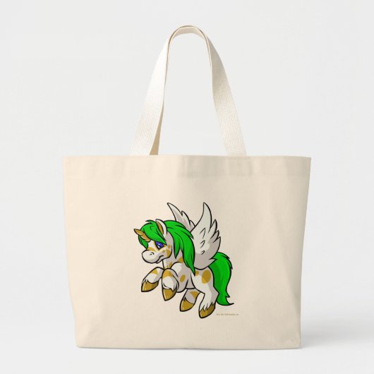 Island Uni vliegt over Mystery Island Grote Tote Bag (Voorkant)