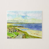 Island van Bamburgh Castle Jigzaag Puzzle Legpuzzel (Horizontaal)