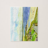 Island van Bamburgh Castle Jigzaag Puzzle Legpuzzel (Verticaal)