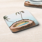 Island Vibes Coconut Onderzetter (Linkerzijde)