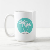 Island Vibes Cool Tropical Palms Koffiemok (Links)