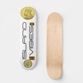 ISLAND VIBES Skateboard, 7¾" Deck Persoonlijk Skateboard (Voorkant)