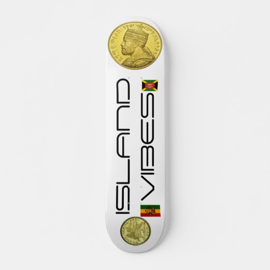 ISLAND VIBES Skateboard, 7¾" Deck Persoonlijk Skateboard (Voorkant)