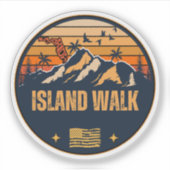 Island Walk, Florida Sticker (Voorkant)