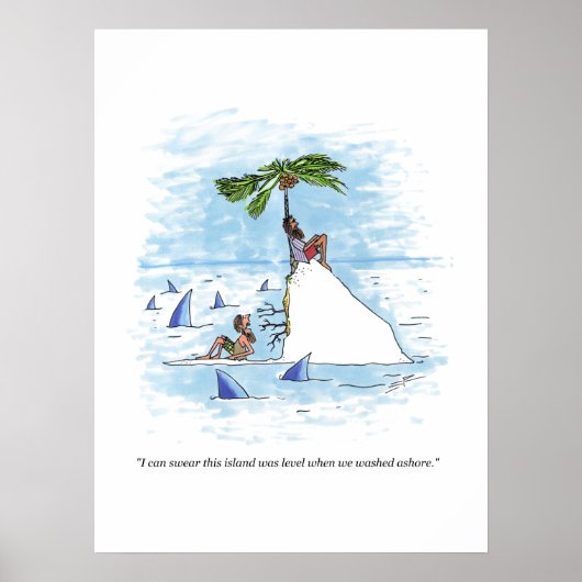 Island Was Level waarde matte poster (Voorkant)