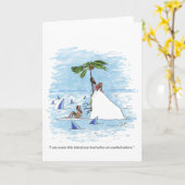 Island was Level wenskaart Kaart (Gele Bloem)