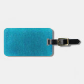 Island Zee Blue Waterverf - Blauwgroen en Aqua Bagagelabel (Voorkant horizontaal)