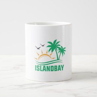 Islandbay T-shirt - Draag de tropische bries Grote Koffiekop