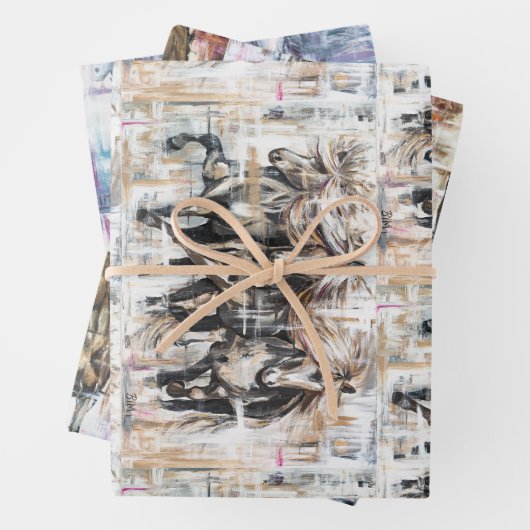 Islandpferde  inpakpapier vel (In situ)