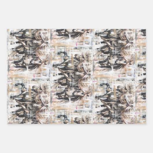 Islandpferde  inpakpapier vel (Voorkant)