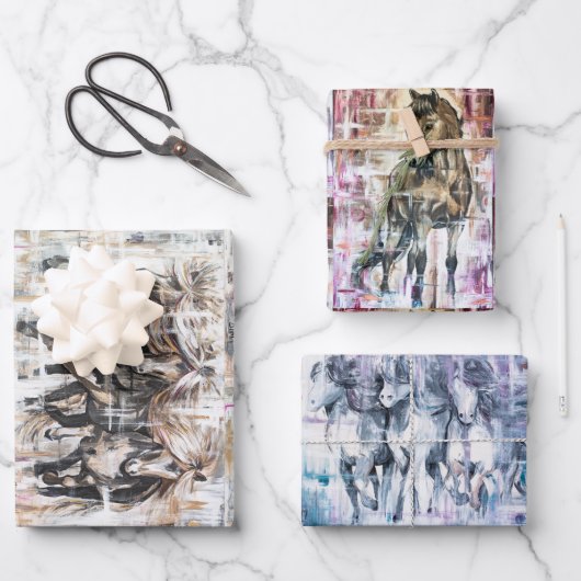 Islandpferde  inpakpapier vel (Voorkant)