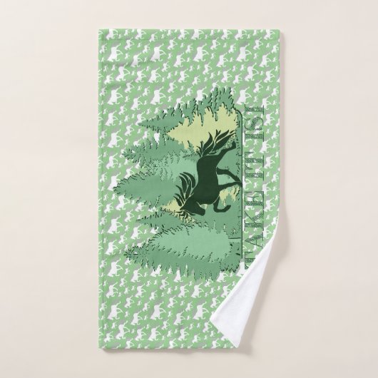 Islandpferdeherde take it isi bad handdoek (Handdoek)