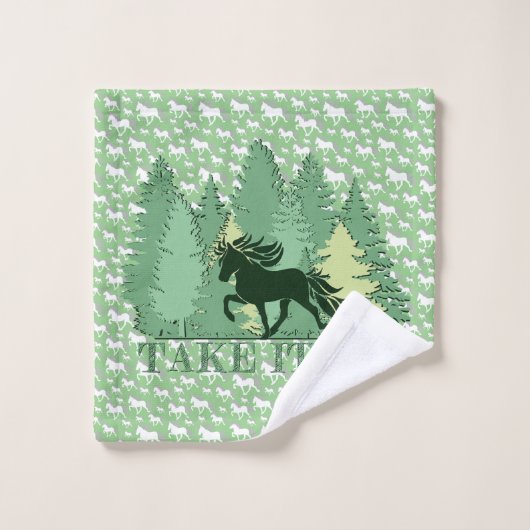 Islandpferdeherde take it isi bad handdoek (Wasdoekje)