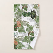 Islands Ferns Leaves Flowers Bath Towel Set Bad Handdoek (Handdoek)