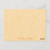 Islands Rejoice~Scripting~Print Briefkaart (Achterkant)