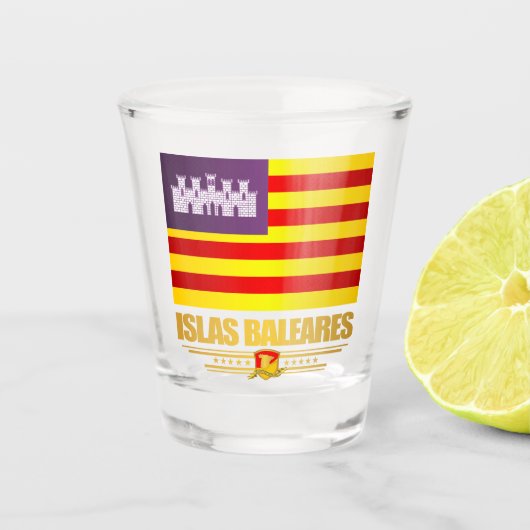 Islas Baleares (Balearen) Shot Glas (Voorkant)