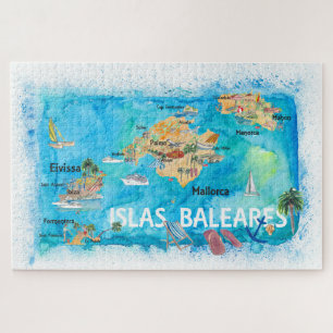 Islas Baleares Mallorca, Ibiza en Menorca Legpuzzel