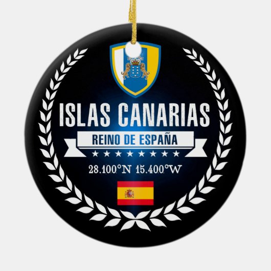 Islas Canarias Keramisch Ornament (Achterkant)