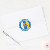 Islas Canarias Round Emblem Ronde Sticker (Envelop)