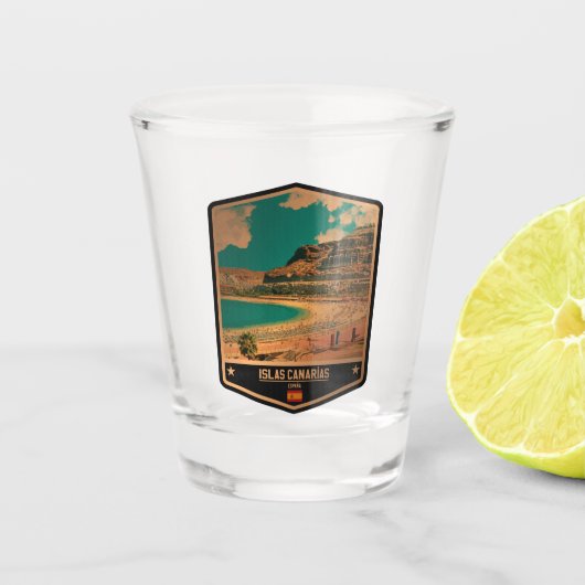 Islas Canarias Shot Glas (Voorkant)