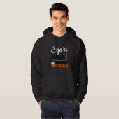 Islay Malt Whisky Sigaar Alcohol Hoodie (Voorkant volledig)