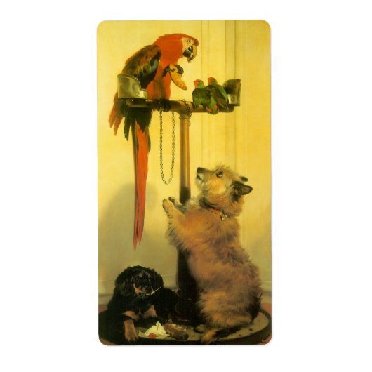 Islay, Tilco, a Macaw en Tortelduifjes van Landsee Etiket (Voorkant)