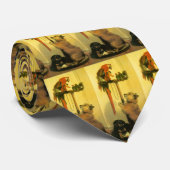 Islay, Tilco, a Macaw en Tortelduifjes van Landsee Stropdas (Opgerold)