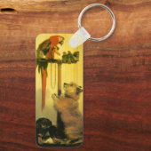 Islay, Tilco, een Macaw en Love Birds door Landsee Sleutelhanger (Achterkant)