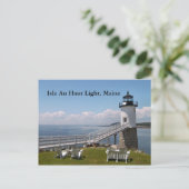Isle Au Haut Light, Maine Briefkaart (Staand voorkant)