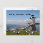 Isle Au Haut Light, Maine Briefkaart (Voorkant / Achterkant)