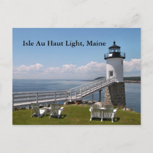 Isle Au Haut Light, Maine Briefkaart