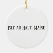 Isle au Haut, Maine Lighthouse Keramisch Ornament (Achterkant)