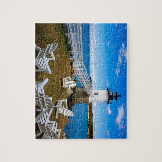 Isle au Haut, Maine Lighthouse Legpuzzel (Verticaal)