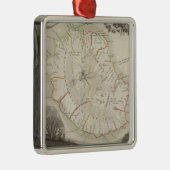 Isle De La Reunion Metalen Ornament (Rechts)