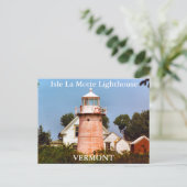 Isle La Motte Lighthouse, Briefkaart Vermont (Staand voorkant)