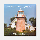 Isle La Motte Lighthouse, Vermont Magnet (Voorkant)