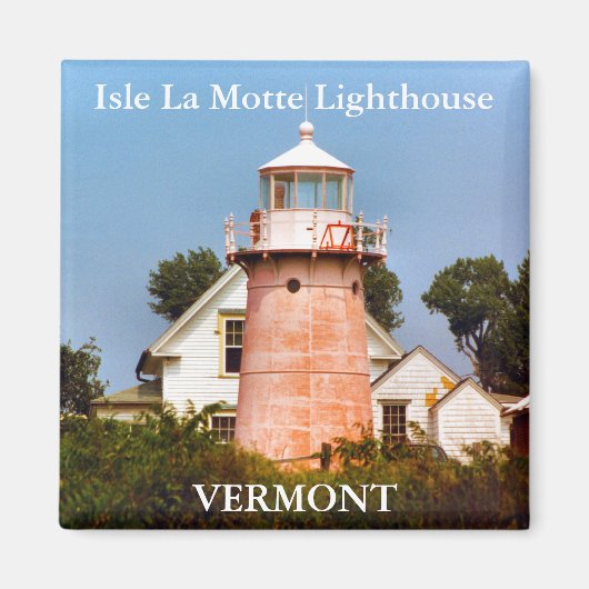 Isle La Motte Lighthouse, Vermont Magnet (Voorkant)