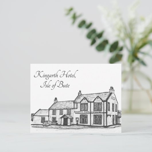 Isle of Bute, Kingarth Hotel- Briefkaart (Staand voorkant)