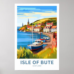 Isle of Bute Schotland Reisprint Poster