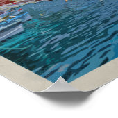 Isle of Capri Italy Distress Vintage Travel Poster (Hoek)