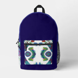 Isle-of-Ferns C/M & effen kleur op een rugzak