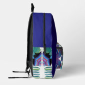 Isle-of-Ferns C/M & effen kleur op een rugzak (Links)