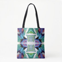 Isle-of-Ferns C/M op een canvas tas