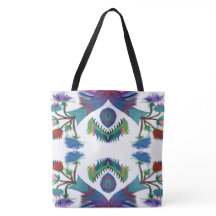 Isle-of-Ferns op een canvas tas