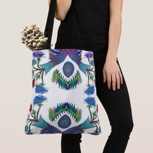 Isle-of-Ferns op een canvas tas (Dichtbij)