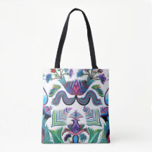 Isle-of-Ferns op een canvas tas