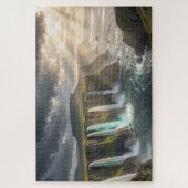 Isle of Legends Coastal Waterfall Jigsaw Puzzle Legpuzzel (Verticaal)